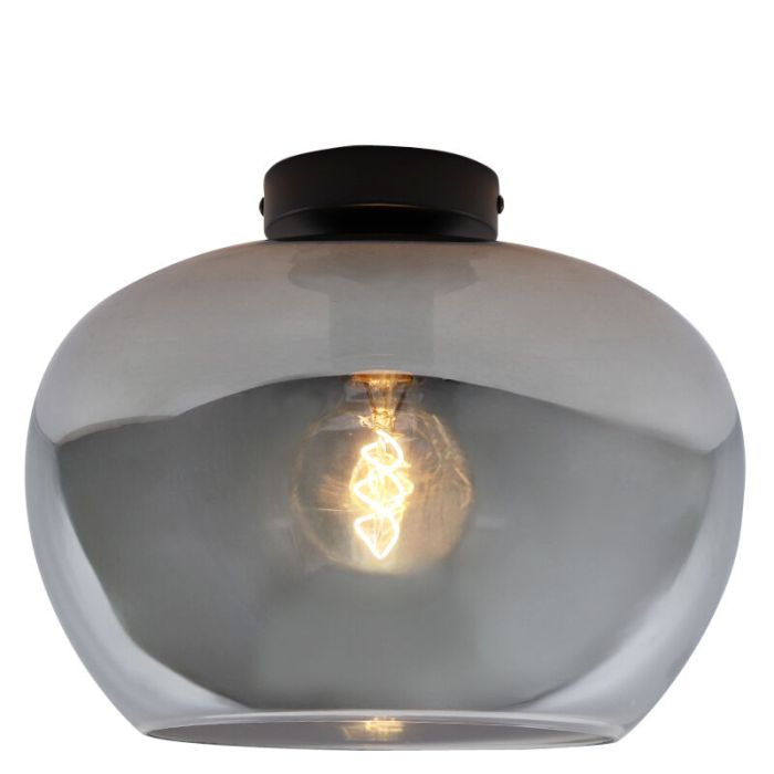 Plafonnier gris design, Vidro