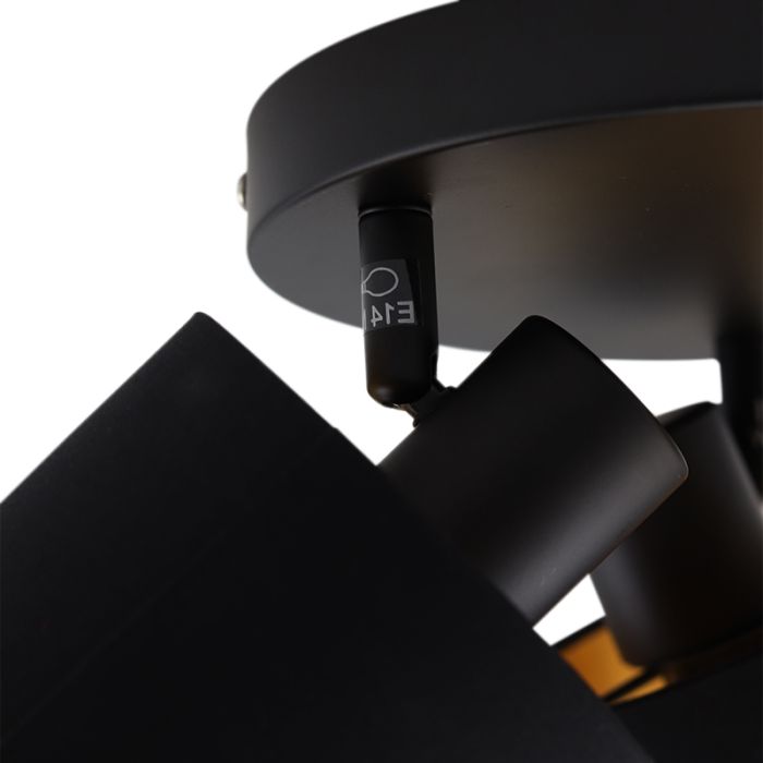 Spot plafond moderne noir, Koge