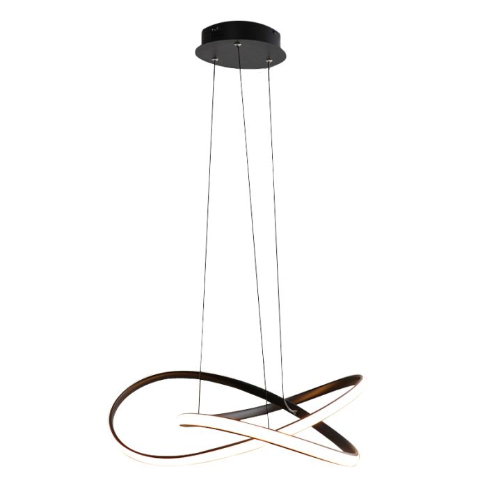 Suspension noire design, Tanya, 21W, 2700K LED