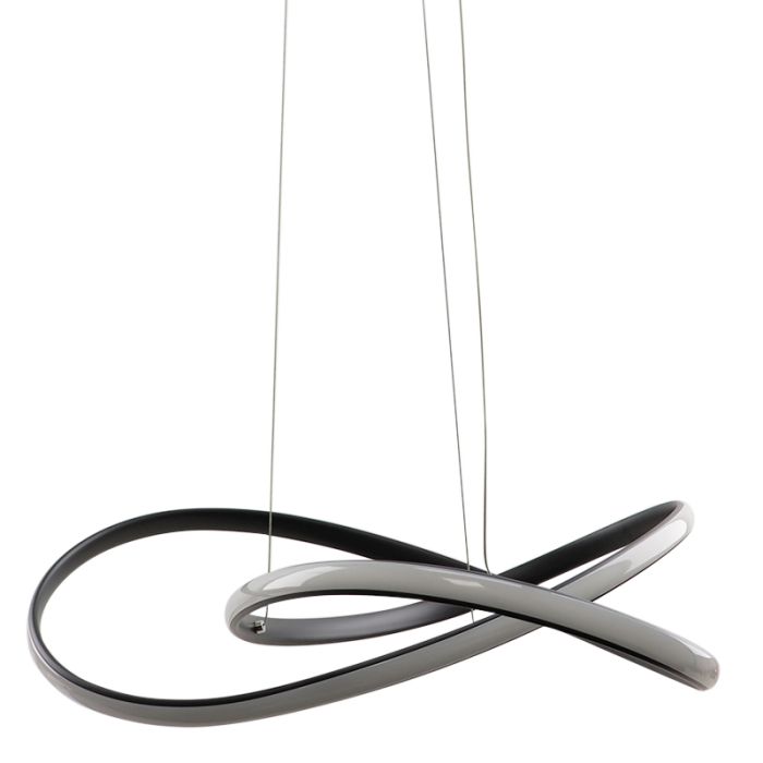 Suspension noire design, Tanya, 21W, 2700K LED