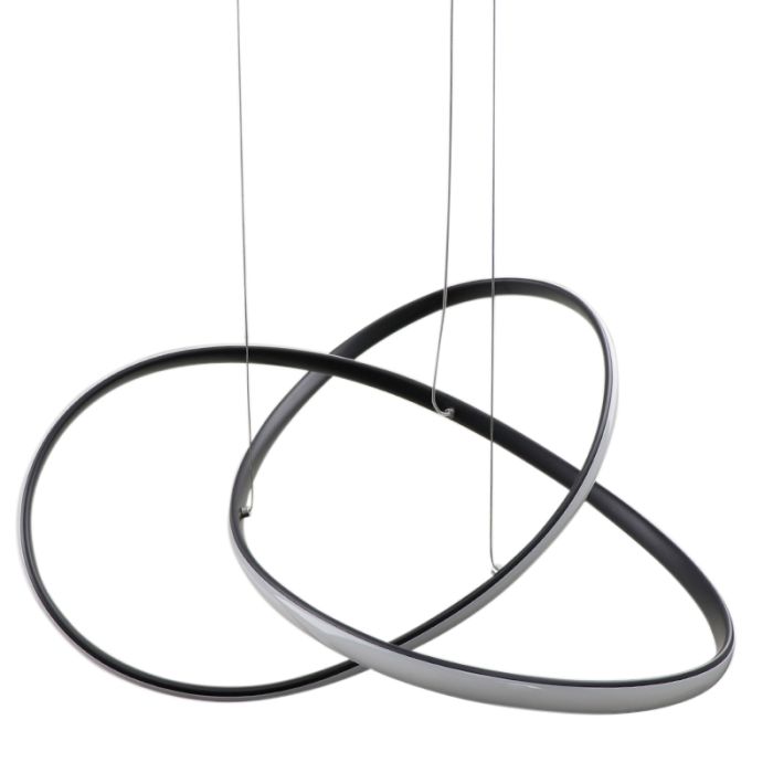 Suspension noire design, Tanya, 21W, 2700K LED