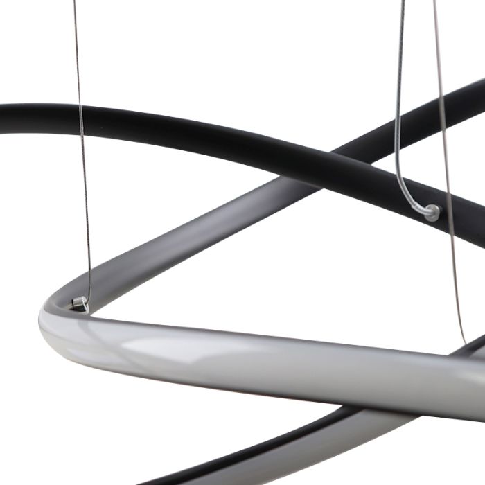 Suspension noire design, Tanya, 21W, 2700K LED