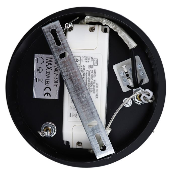 Suspension noire design, Tanya, 21W, 2700K LED