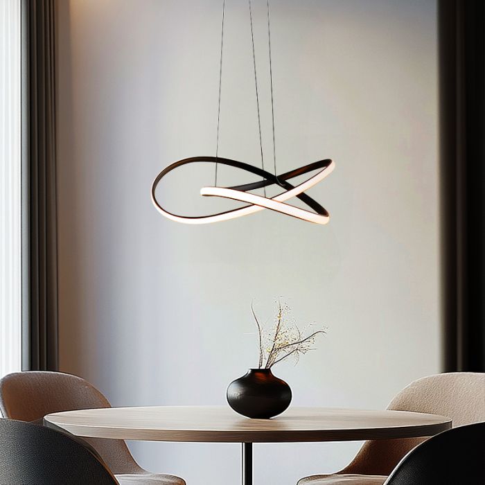 Suspension noire design, Tanya, 21W, 2700K LED