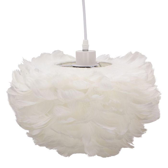 Suspension blanche en tissu, Suzie