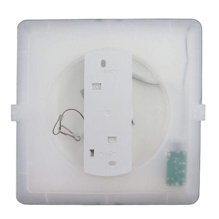 Plafonnier salle de bain blanc en plastique, Shivani, 15W, 3000K LED, IP44