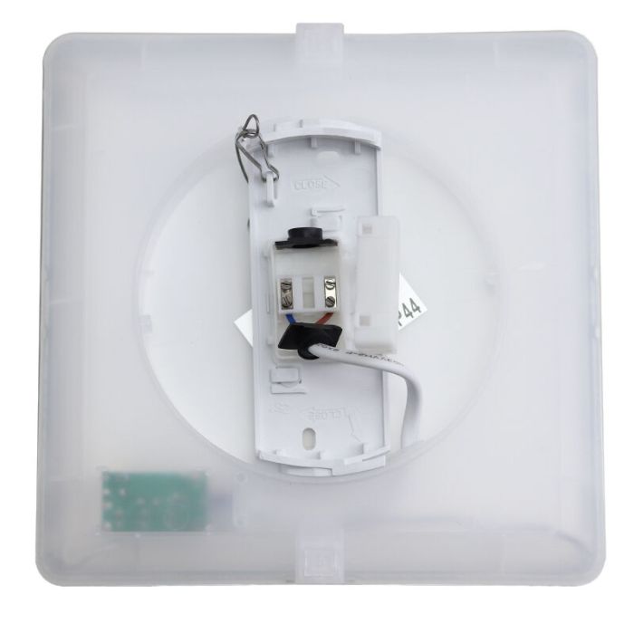 Plafonnier salle de bain blanc en plastique, Shivani, 15W, 3000K LED, IP44