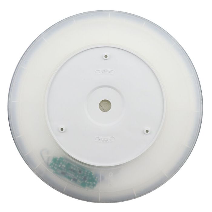 Lampe plafond noire en plastique, Shona, 22W, 3000K LED, gradable en 3 étapes