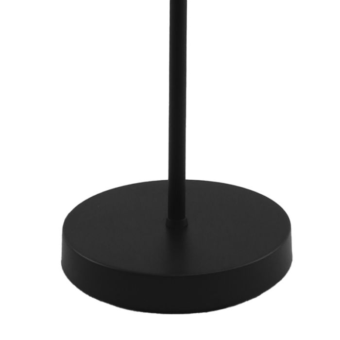 Lampadaire sans abat-jour noir en aluminium, Rika