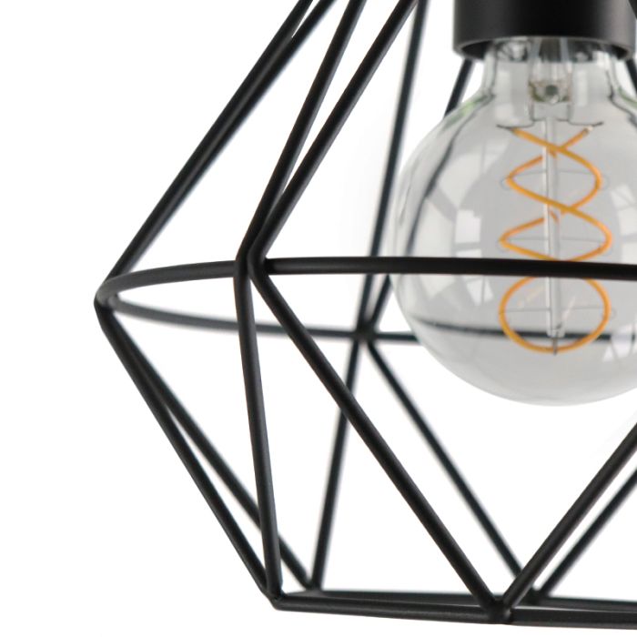 Lampe plafond en bois marronne, Jochem