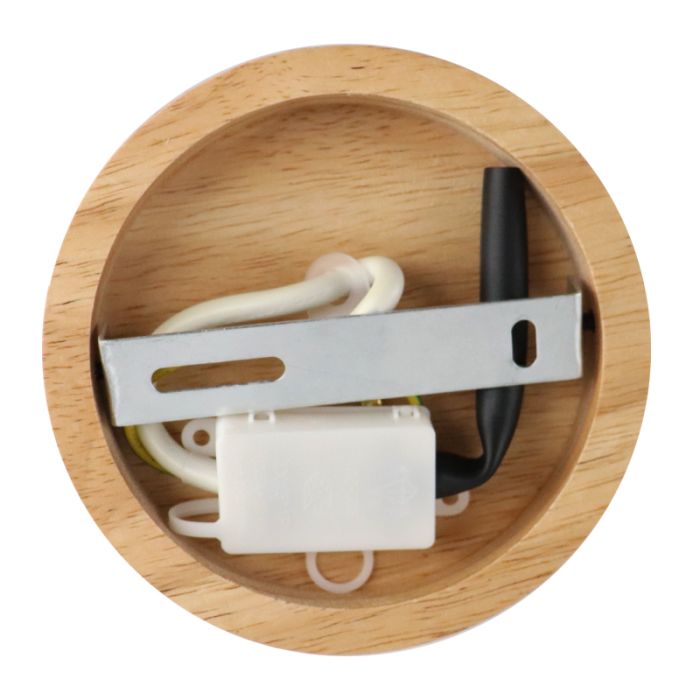 Lampe plafond en bois marronne, Jochem
