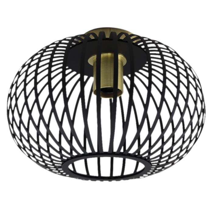 Lampe plafond dorée industrielle, Lieve