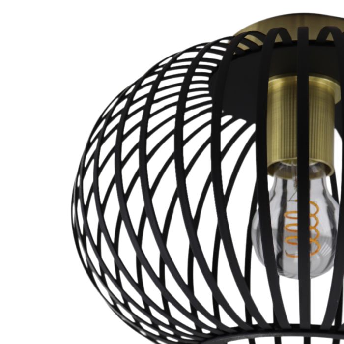 Lampe plafond dorée industrielle, Lieve