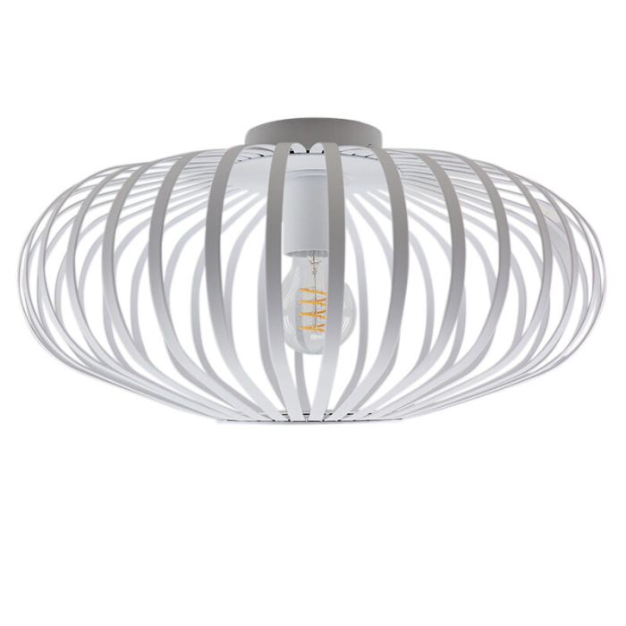 Lampe plafond blanche industrielle, Lieve