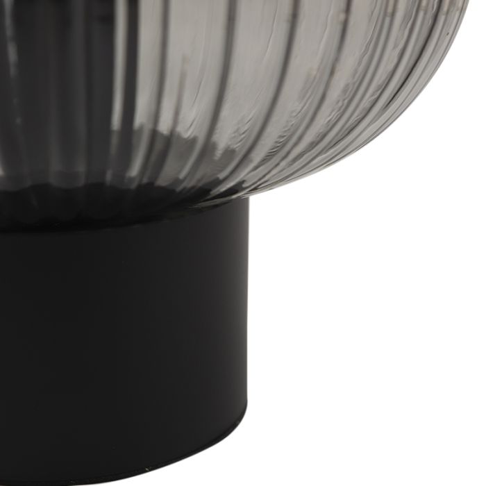 Lampe de table grise rétro, Charlois, avec interrupteur