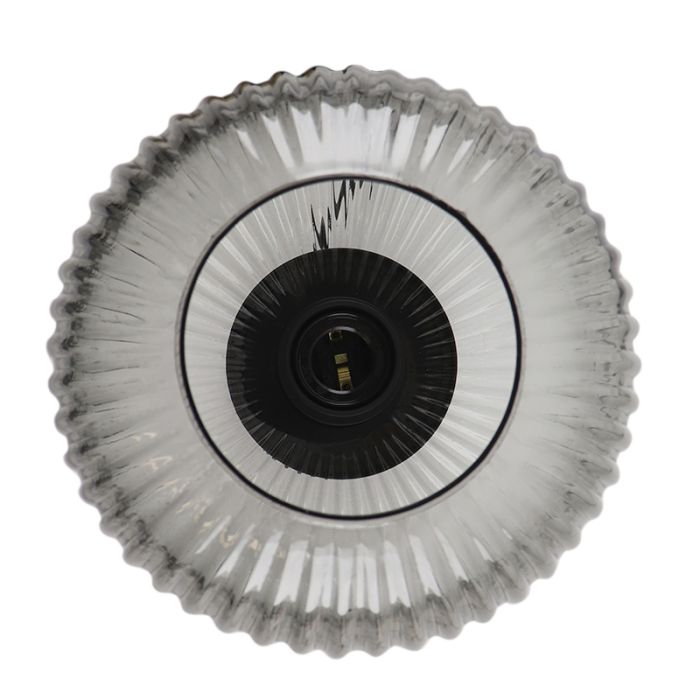 Lampe de table grise rétro, Charlois, avec interrupteur