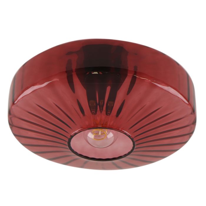 Plafonnier rouge design, Sevda