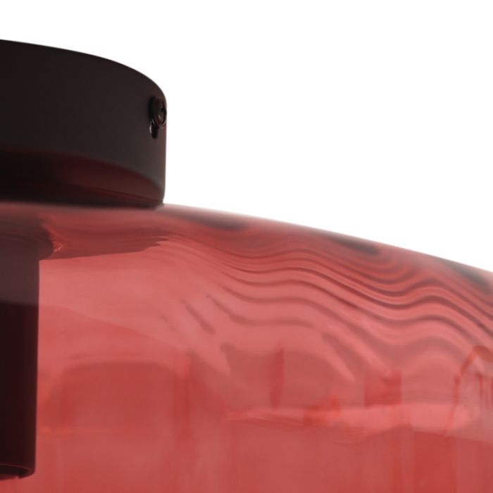 Plafonnier rouge design, Sevda