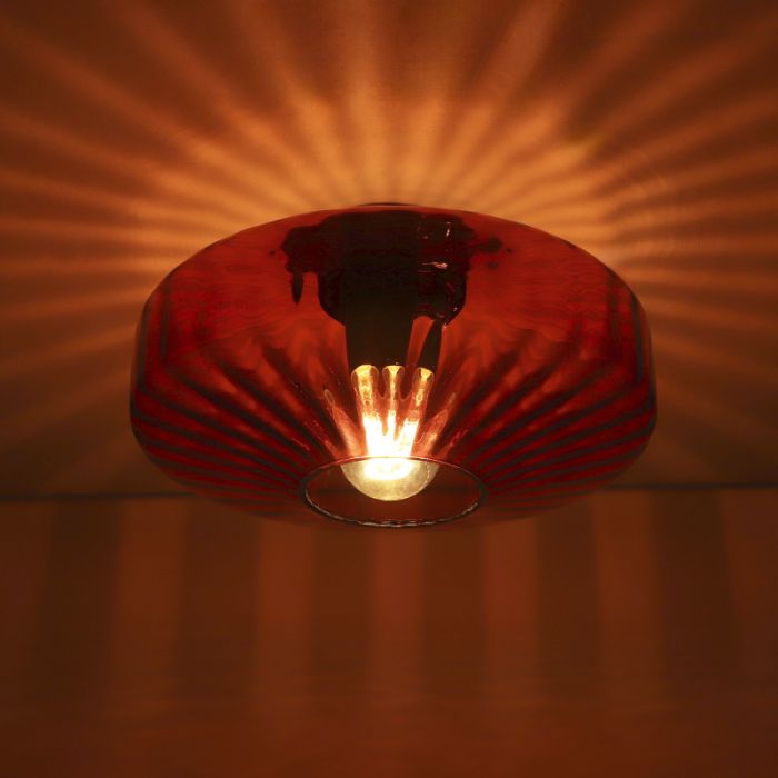 Plafonnier rouge design, Sevda