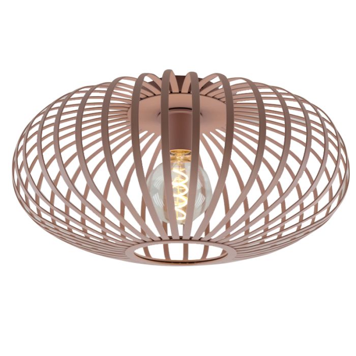Plafonnier rose industriel, Lieve