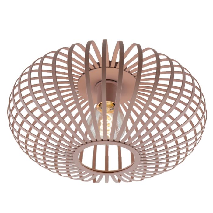 Plafonnier rose industriel, Lieve