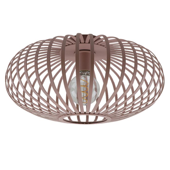 Plafonnier rose industriel, Lieve