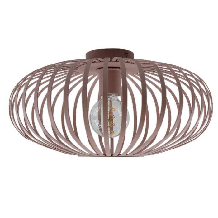 Plafonnier rose industriel, Lieve
