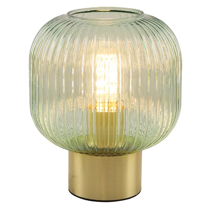 Lampe de table verte design, Charlois, avec interrupteur