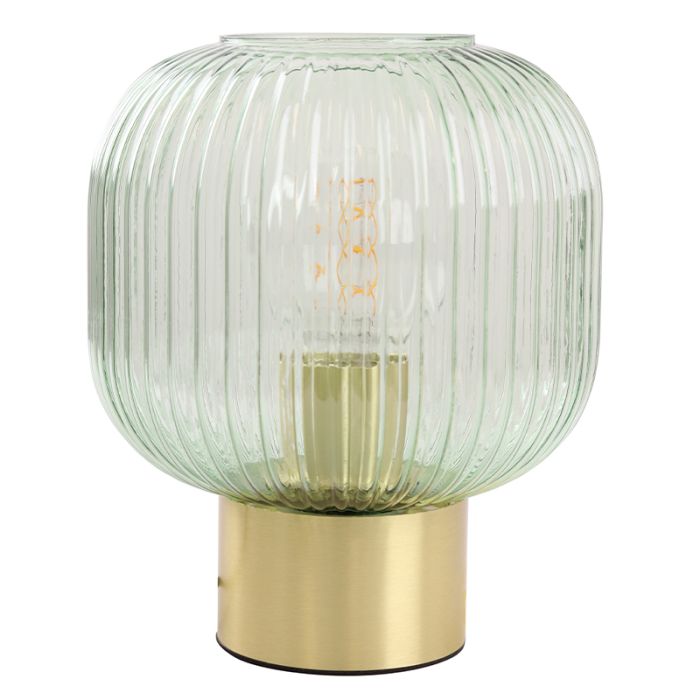 Lampe de table verte design, Charlois, avec interrupteur