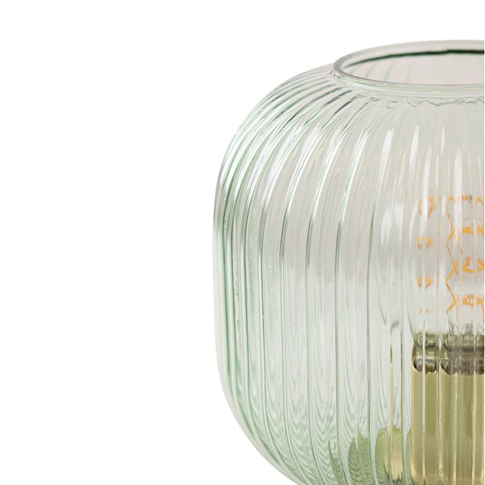 Lampe de table verte design, Charlois, avec interrupteur