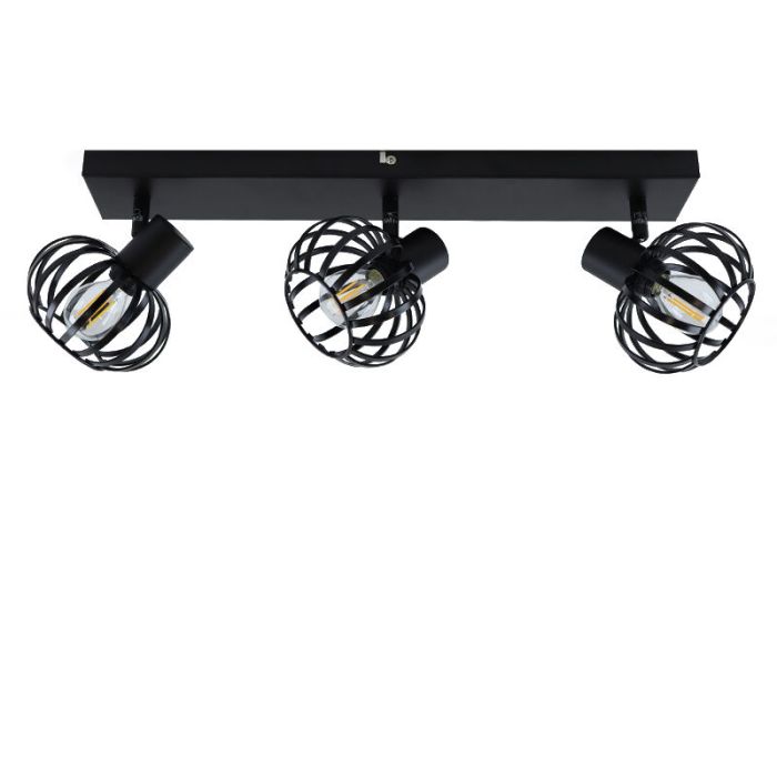 Spot plafond noir industriel, Lieve