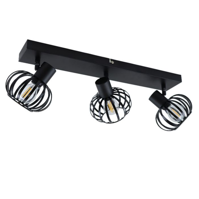 Spot plafond noir industriel, Lieve