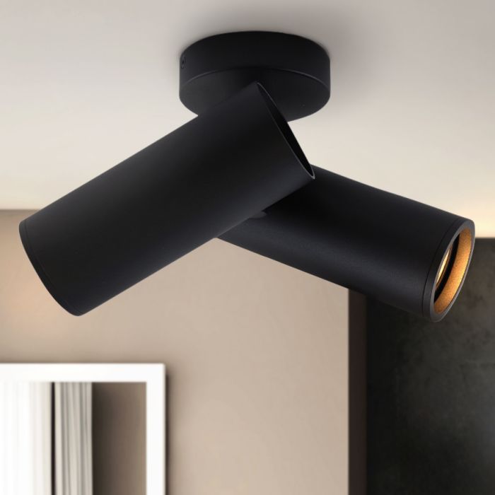 Spot plafond noir moderne, Nadi