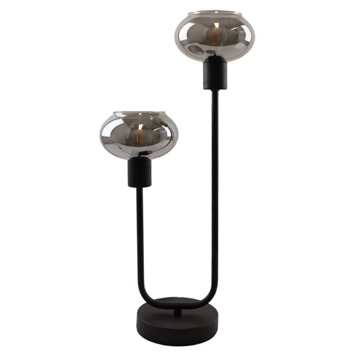 Lampe de table grise design, Skip, avec interrupteur