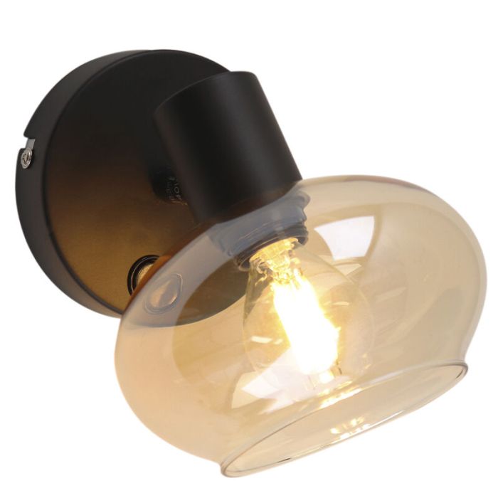 Spot mural ambre design, Skip, avec interrupteur