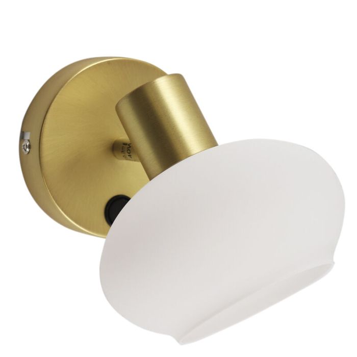 Spot mural blanc design, Skip, avec interrupteur