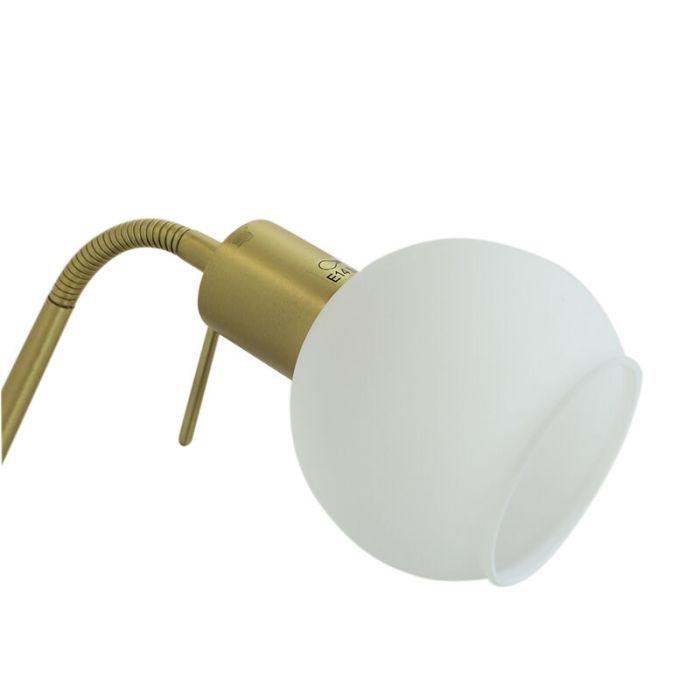 Lampadaire blanc design, Ayleen, avec interrupteur