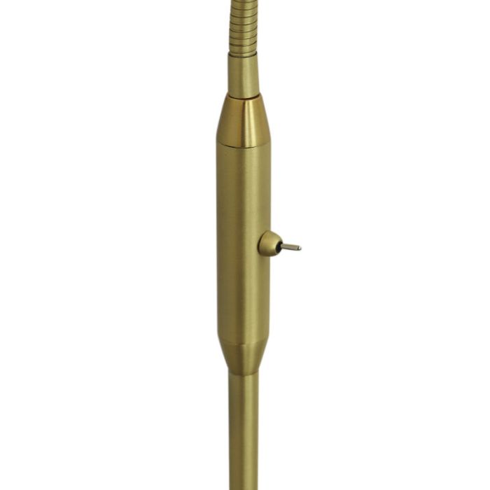 Lampadaire blanc design, Ayleen, avec interrupteur