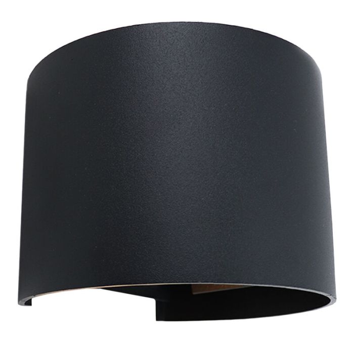 Applique up and down noire moderne, Dion, 6W, 3000K LED, IP65