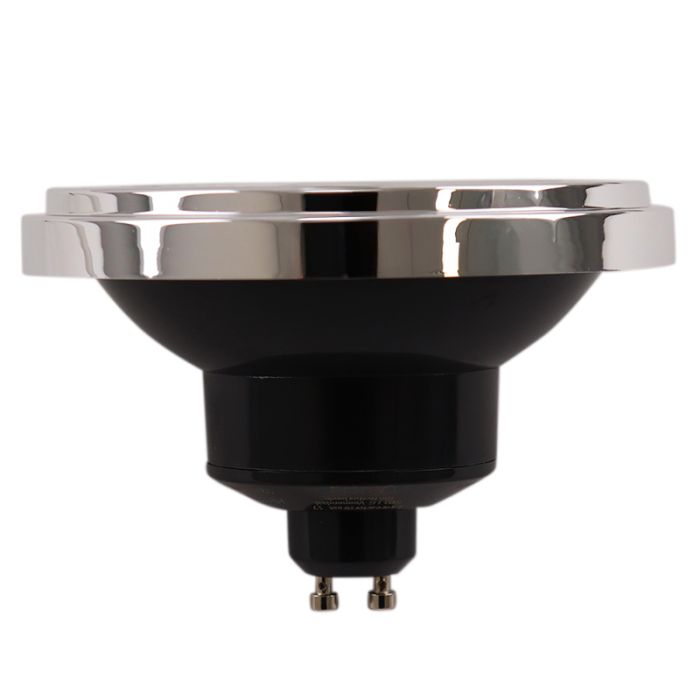 Olucia ampoule LED GU10 (AR111) Clint, noir, 6W, 2700K