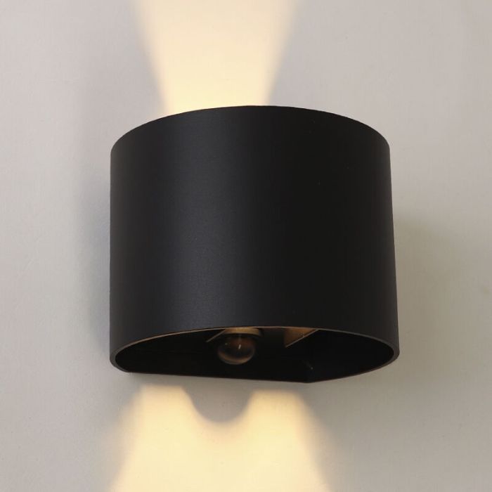 Applique up and down avec capteur de mouvement, Dion, 6W, 2700K LED, IP65