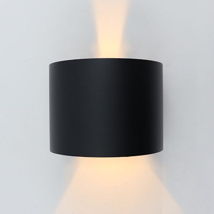 Aplique connectée noire moderne, Dion, 6W, RGBW LED, IP65