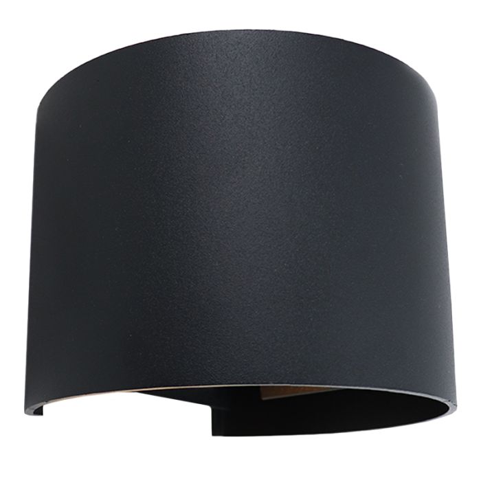 Aplique connectée noire moderne, Dion, 6W, RGBW LED, IP65