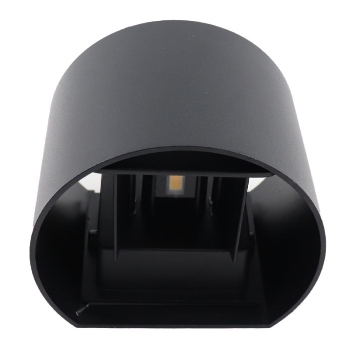 Aplique connectée noire moderne, Dion, 6W, RGBW LED, IP65