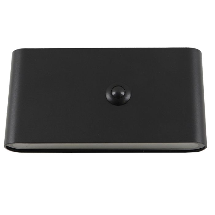 Applique murale rechargeable noire moderne, Rodigo, 1W, 3000K LED, IP44