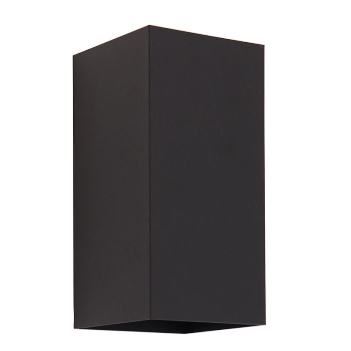Applique extérieur avec capteur crépusculaire noire moderne, Dion, IP65