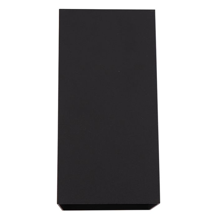 Applique extérieur avec capteur crépusculaire noire moderne, Dion, IP65