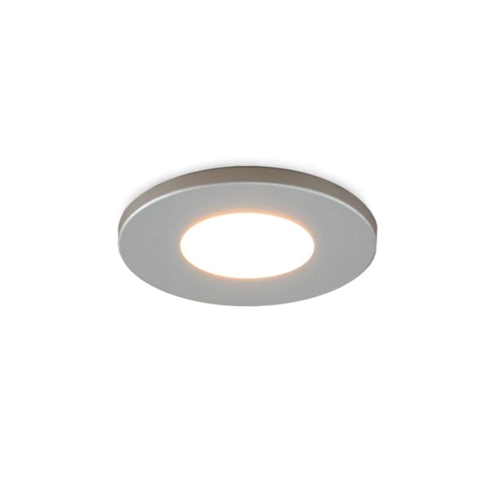 Spot encastré veranda chromé Dico, IP65, gradable