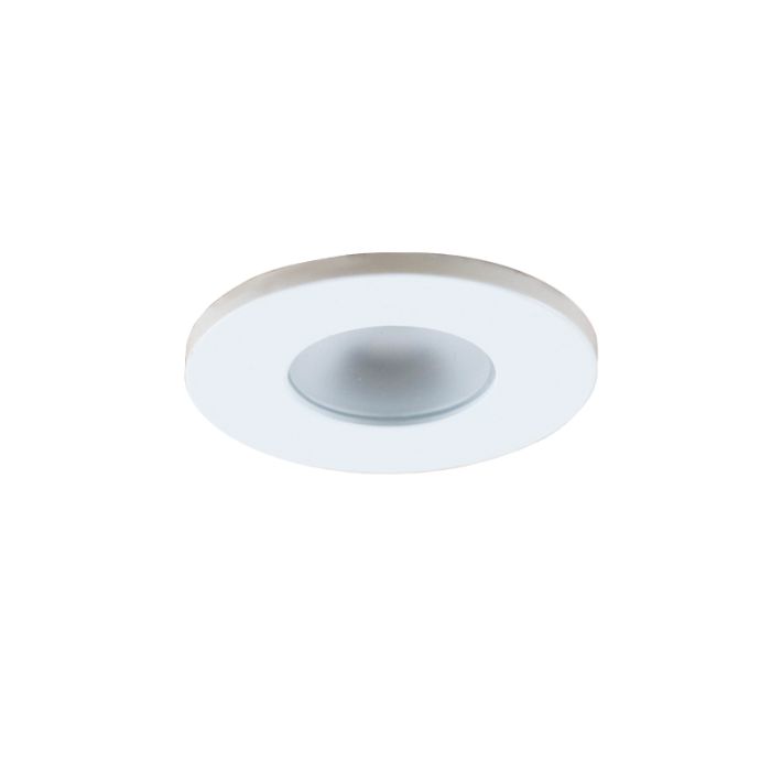 Spot encastré veranda blanc Dico, IP65, gradable