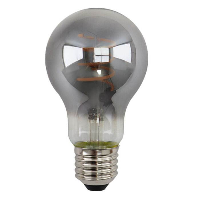 Dimmable E27 ampoule LED, Tuelo, A60, 4w, verre fumé, 2200K